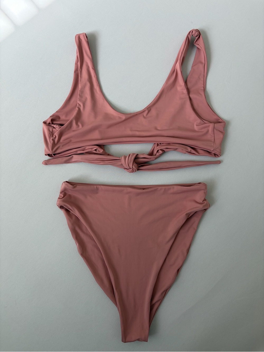437 Bikini Set | Small Top Medium Bottom | Dusty Rose